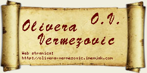 Olivera Vermezović vizit kartica